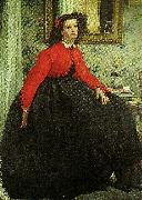 James Tissot portrait of a lady, c. France oil painting artist
